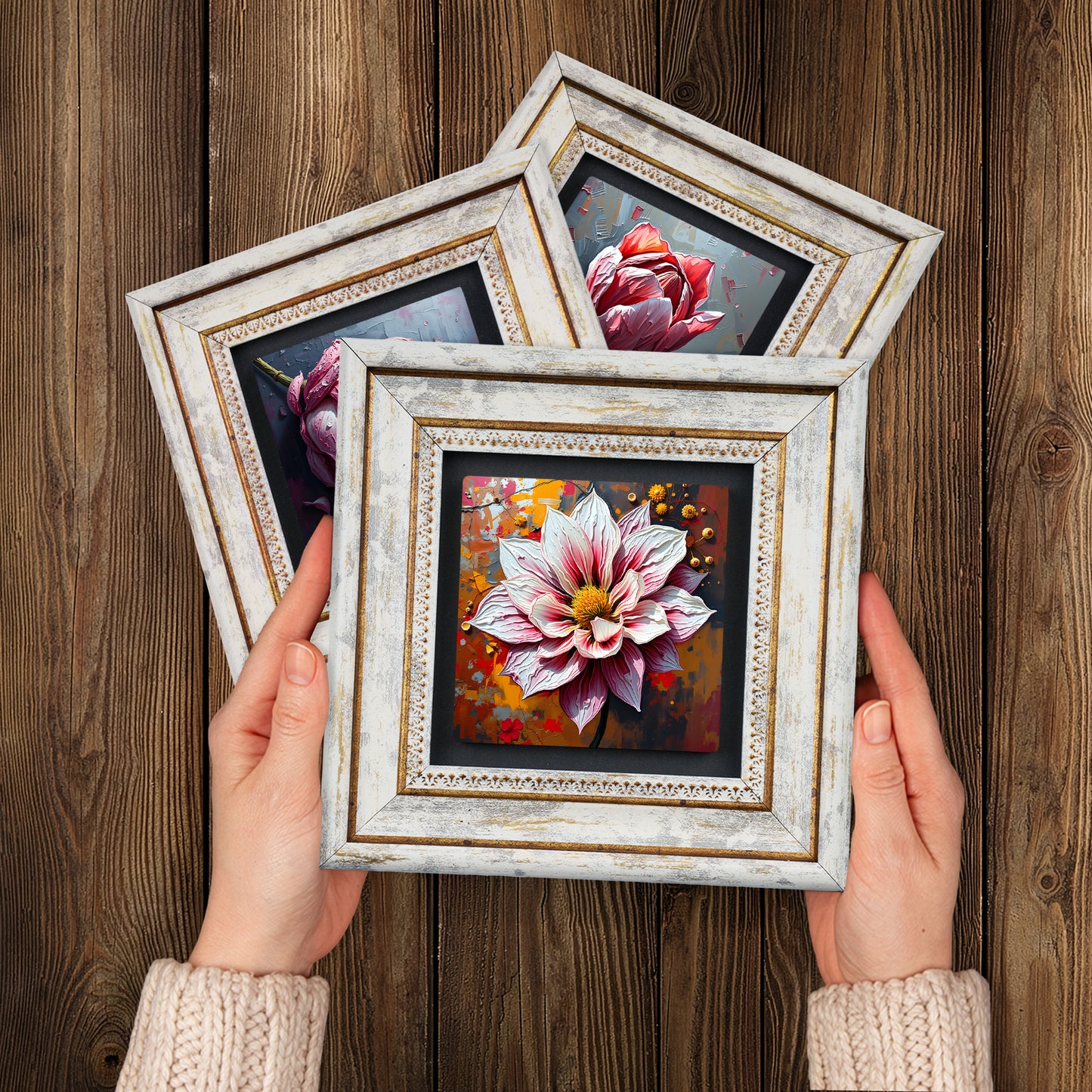 Floral Symphony Trio Vintage Wall Art