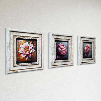 Floral Symphony Trio Vintage Wall Art