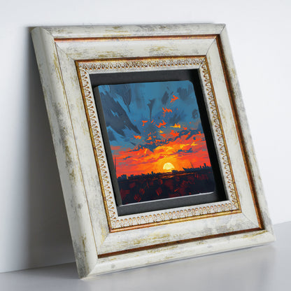 Colours of the Day Trio Vintage Framed Wall Art