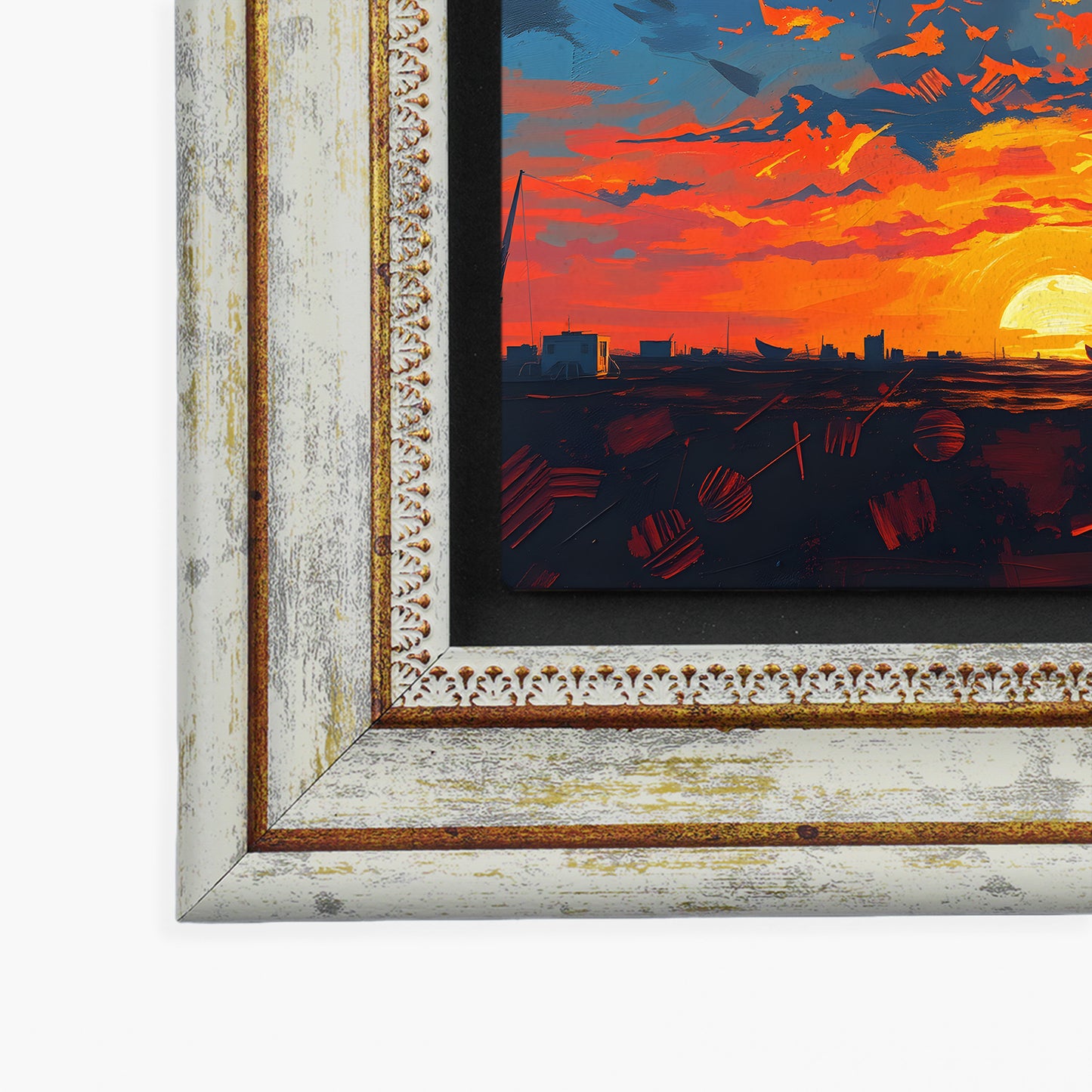 Colours of the Day Trio Vintage Framed Wall Art