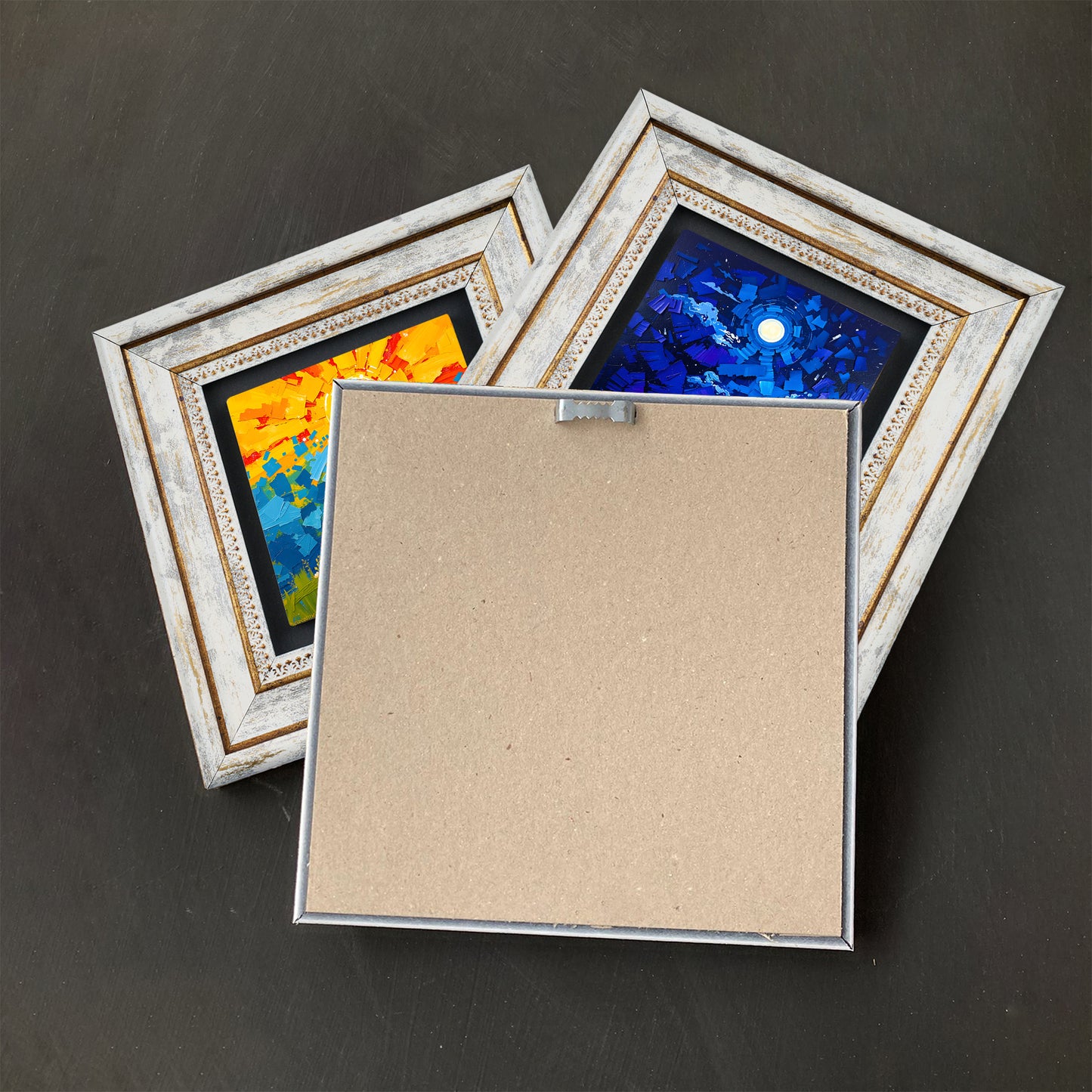 Colours of the Day Trio Vintage Framed Wall Art