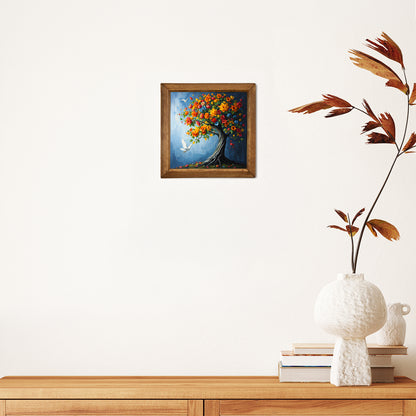 Colourful Tree of Life Natural Stone Wall Art