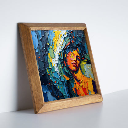 Overthinking Natural Stone Wall Art – Wood Frame
