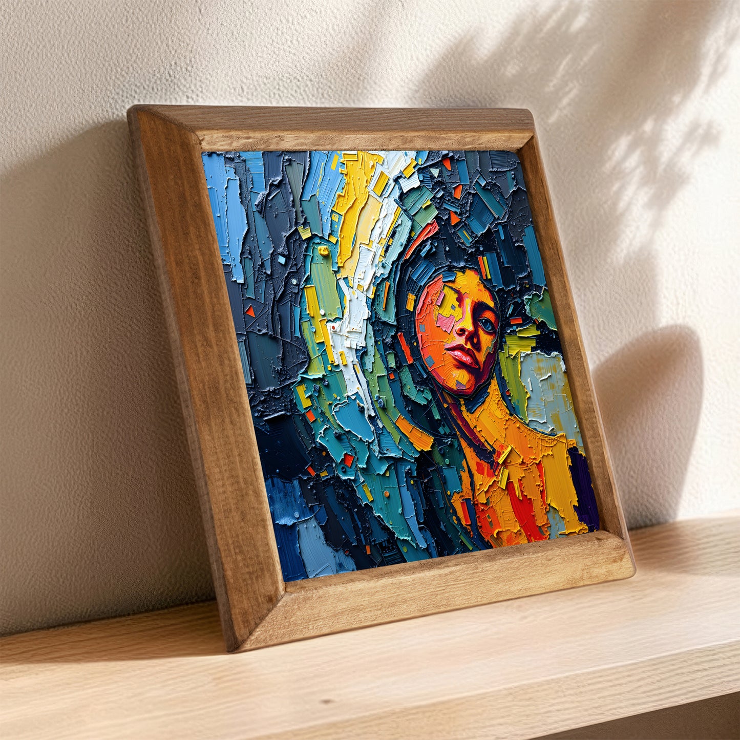 Overthinking Natural Stone Wall Art – Wood Frame