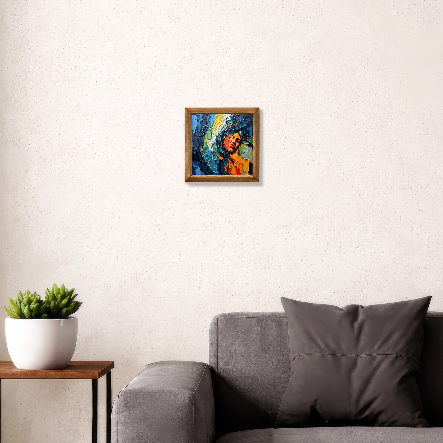 Overthinking Natural Stone Wall Art – Wood Frame