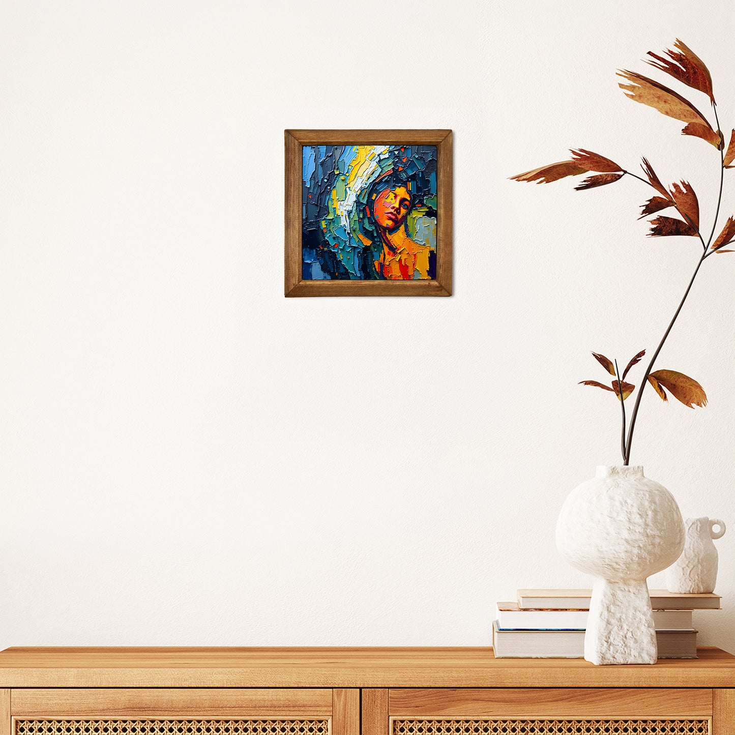 Overthinking Natural Stone Wall Art – Wood Frame