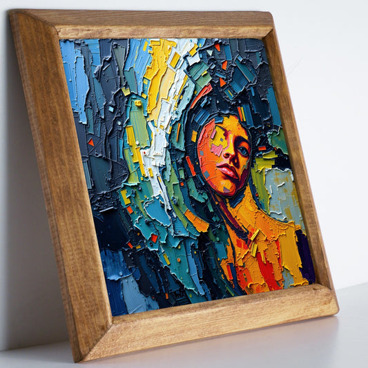 Overthinking Natural Stone Wall Art – Wood Frame