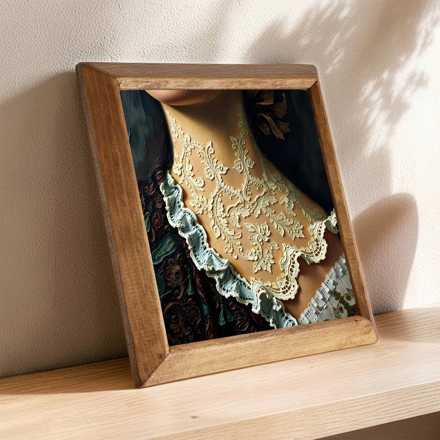 Victorian Era Lace Stone Wall Art