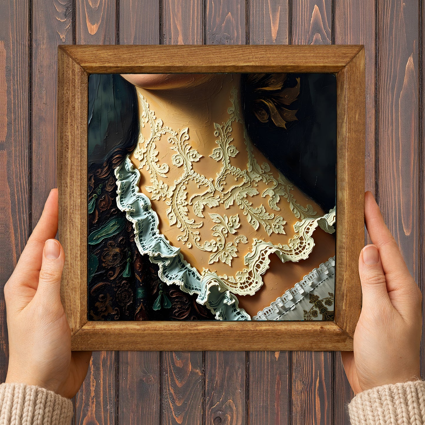 Victorian Era Lace Stone Wall Art