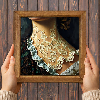 Victorian Era Lace Stone Wall Art