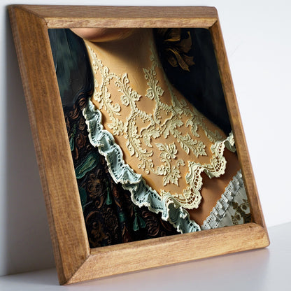 Victorian Era Lace Stone Wall Art