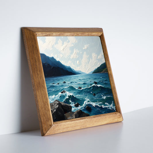 Calm Waves Natural Stone Wall Art