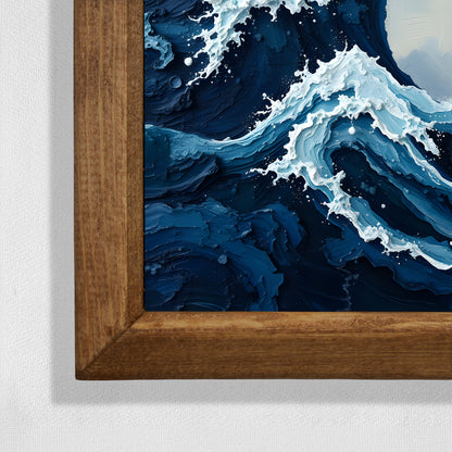 Wild Waves Natural Stone Wall Art