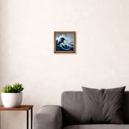Wild Waves Natural Stone Wall Art