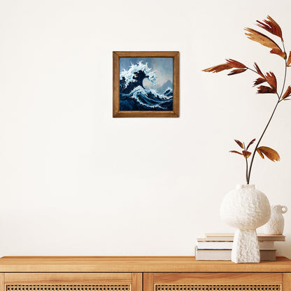 Wild Waves Natural Stone Wall Art