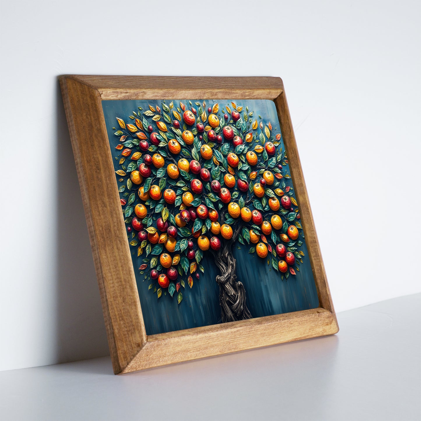 Fruitful Tree of Life Natural Stone Wall Art