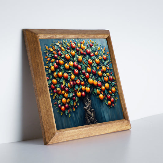 Fruitful Tree of Life Natural Stone Wall Art
