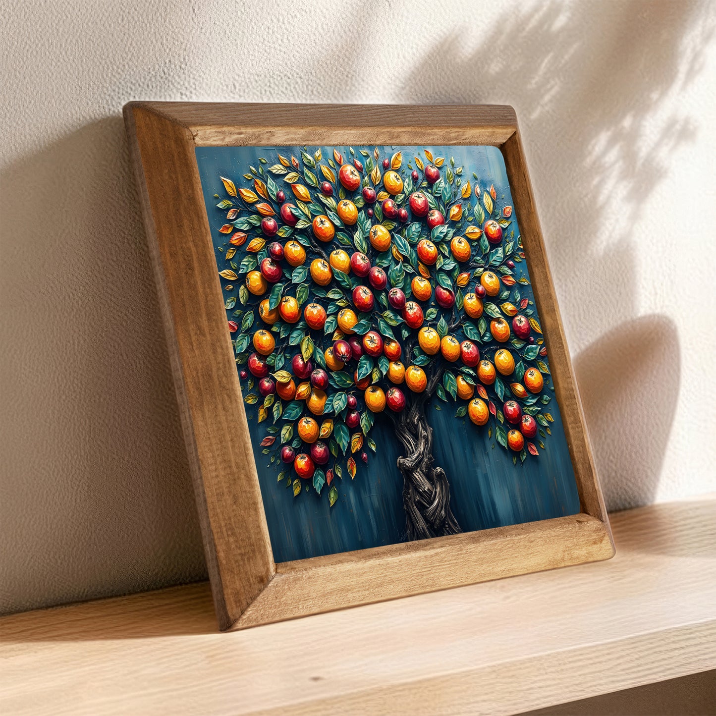 Fruitful Tree of Life Natural Stone Wall Art