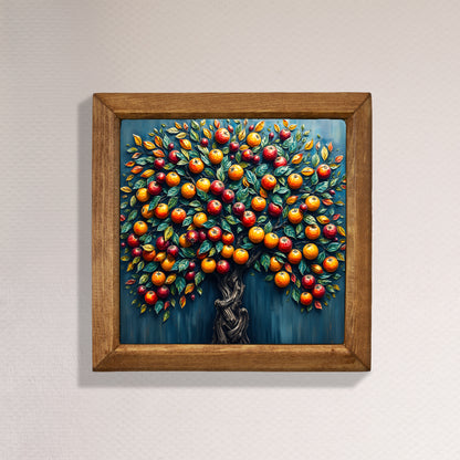 Fruitful Tree of Life Natural Stone Wall Art