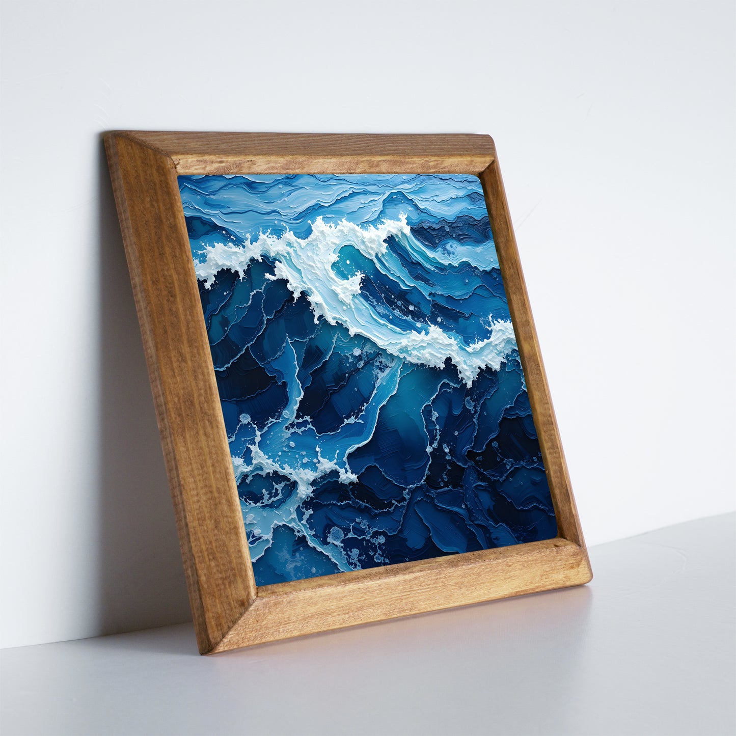 Ocean Wave Duo Natural Stone Wall Art