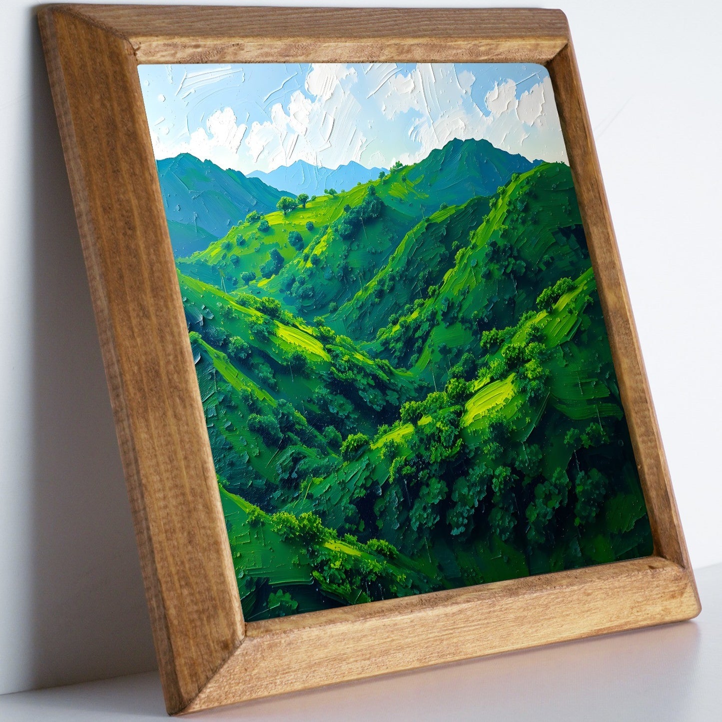 Green Serenity Stone Wall Art