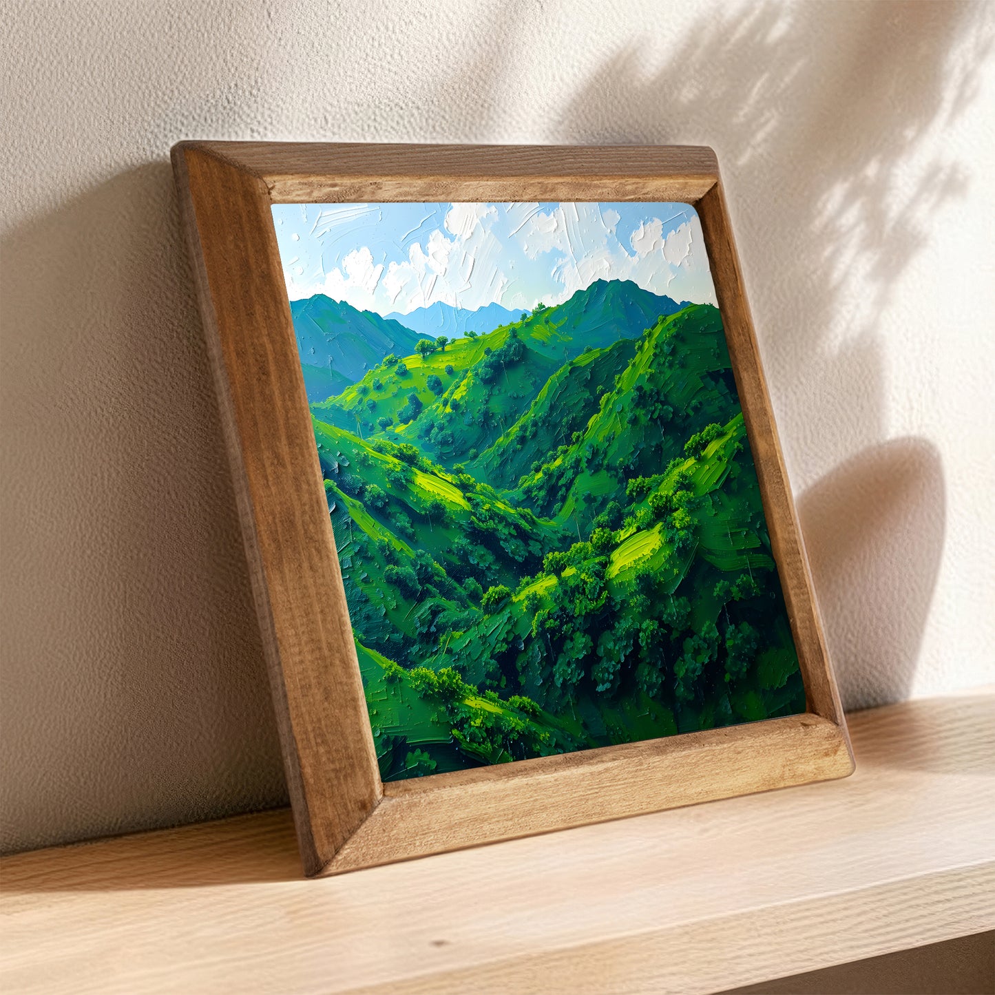 Green Serenity Stone Wall Art