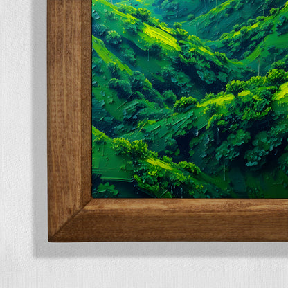 Green Serenity Stone Wall Art
