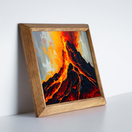 Volcano Natural Stone Wall Art