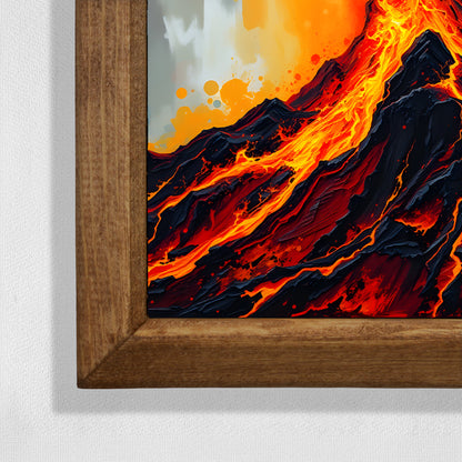 Volcano Natural Stone Wall Art