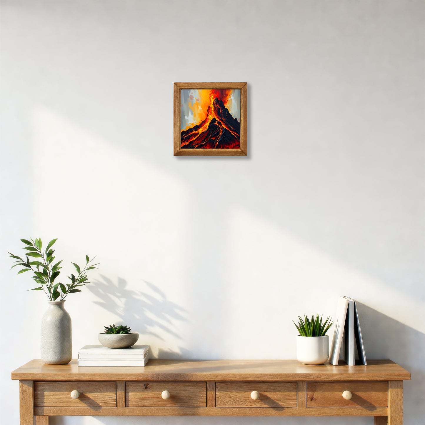 Volcano Natural Stone Wall Art