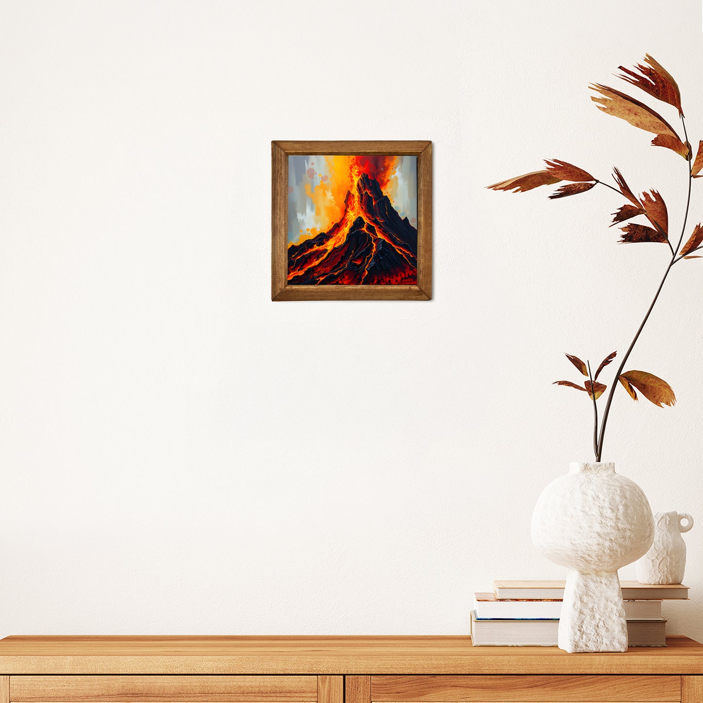 Volcano Natural Stone Wall Art