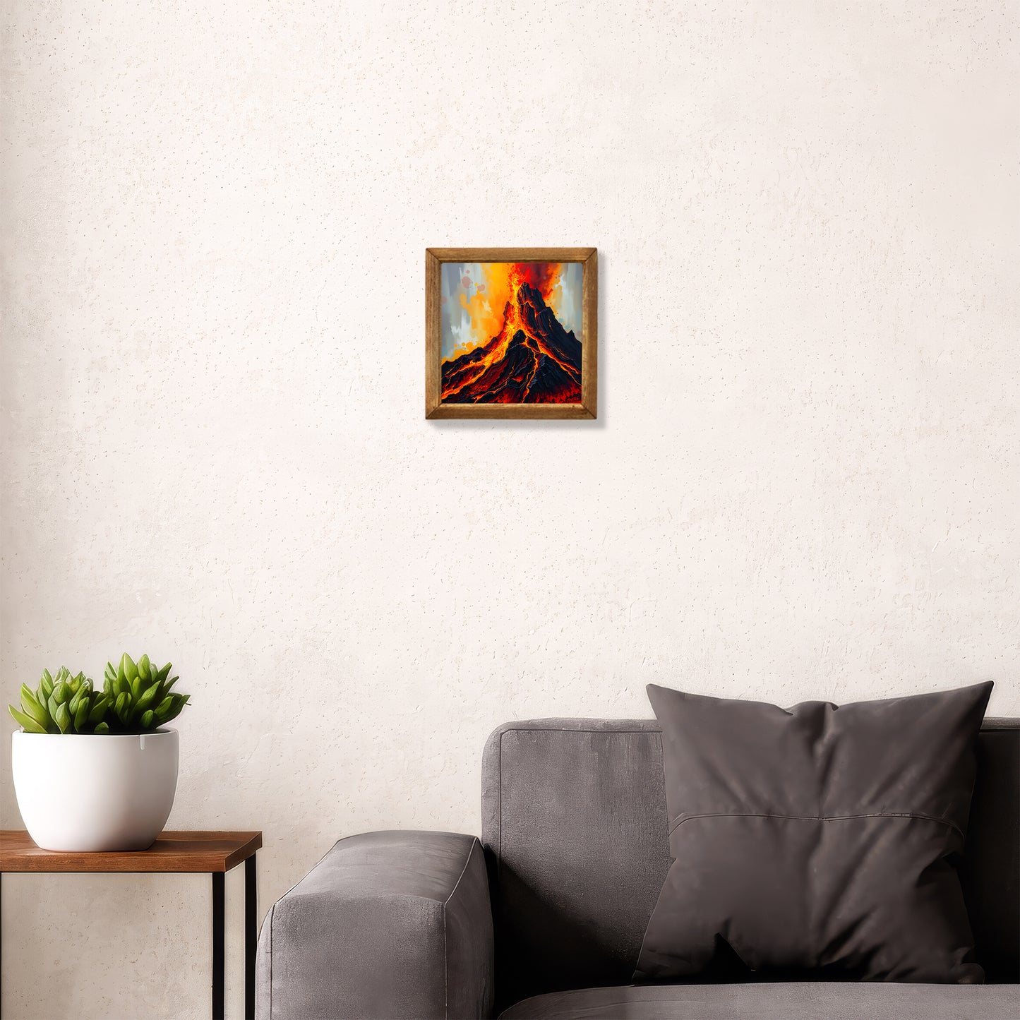 Volcano Natural Stone Wall Art