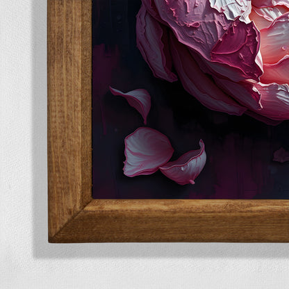 Romantic Peony Natural Stone Wall Art