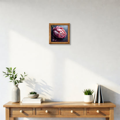 Romantic Peony Natural Stone Wall Art