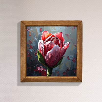 Blush Flower Natural Stone Wall Art