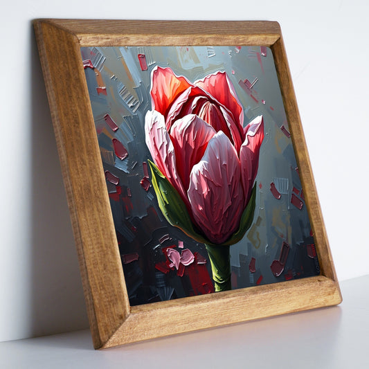 Blush Flower Natural Stone Wall Art