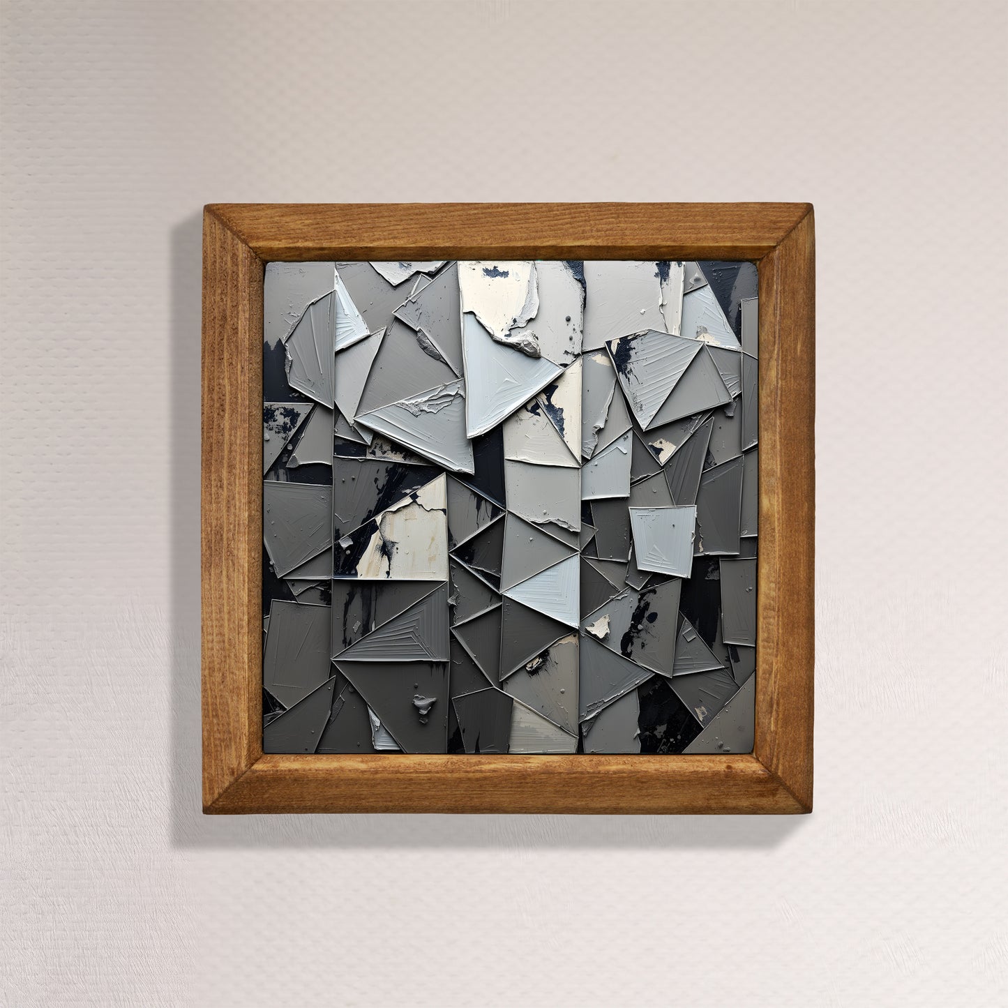 Shapes in Paint Trio Natural Stone Wall Art