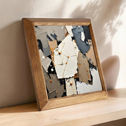 Abstract Essence Natural Stone Wall Art