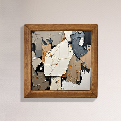 Shapes in Paint Trio Natural Stone Wall Art