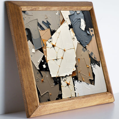 Abstract Essence Natural Stone Wall Art