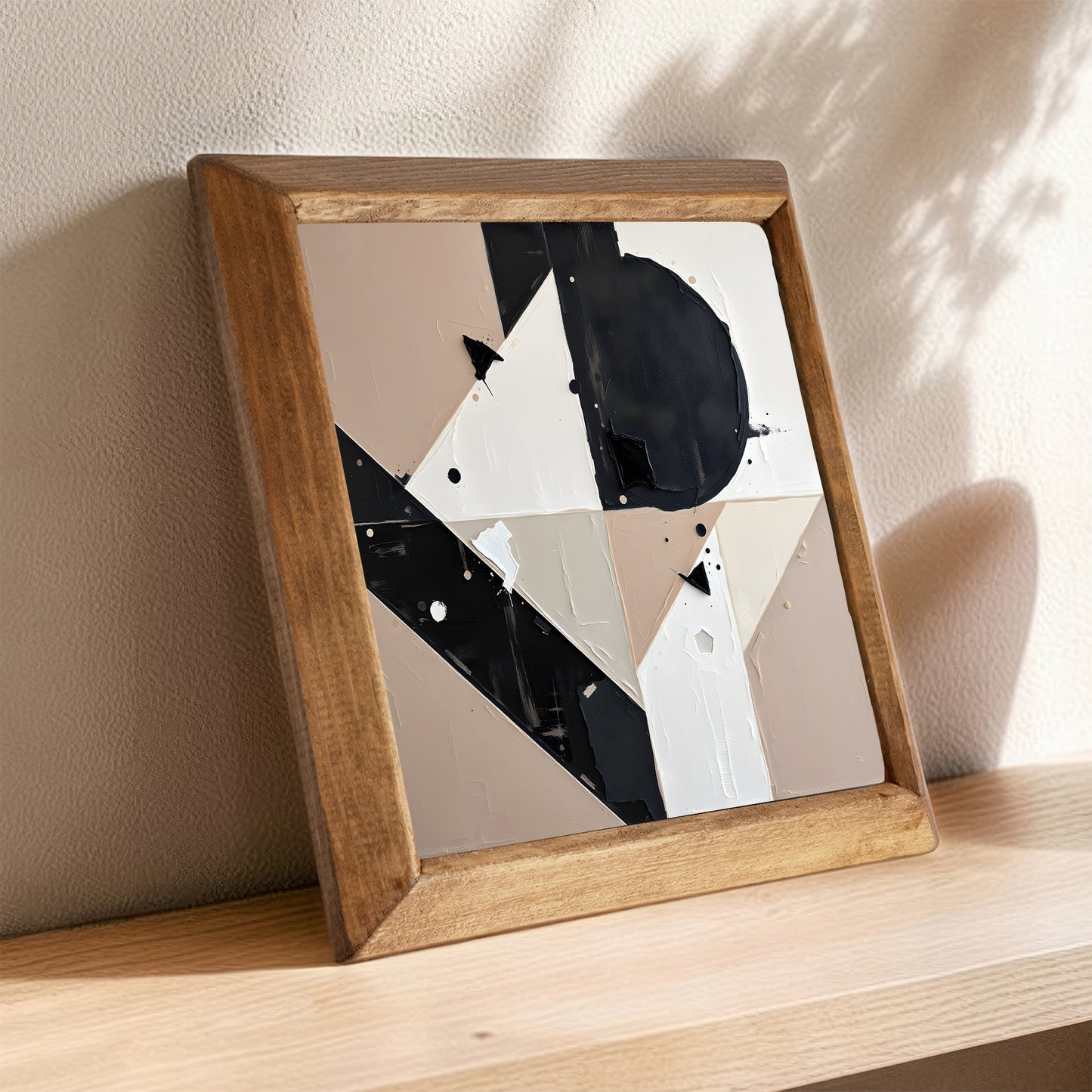 Abstract Radiance Natural Stone Wall Art