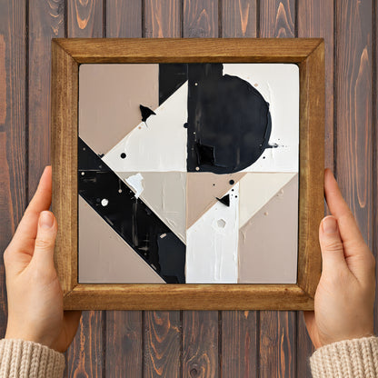 Abstract Radiance Natural Stone Wall Art