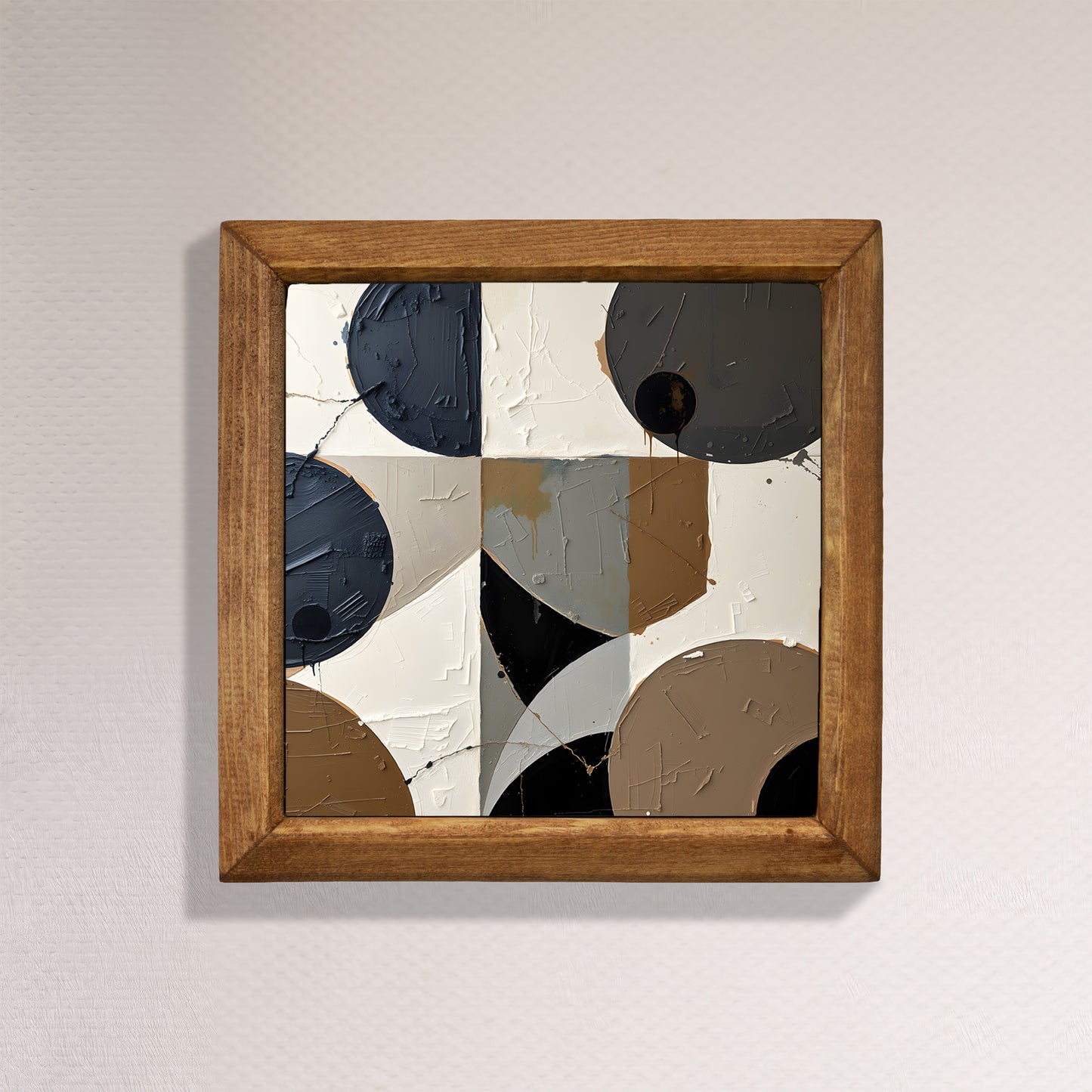 Abstract Echoes Natural Stone Wall Art