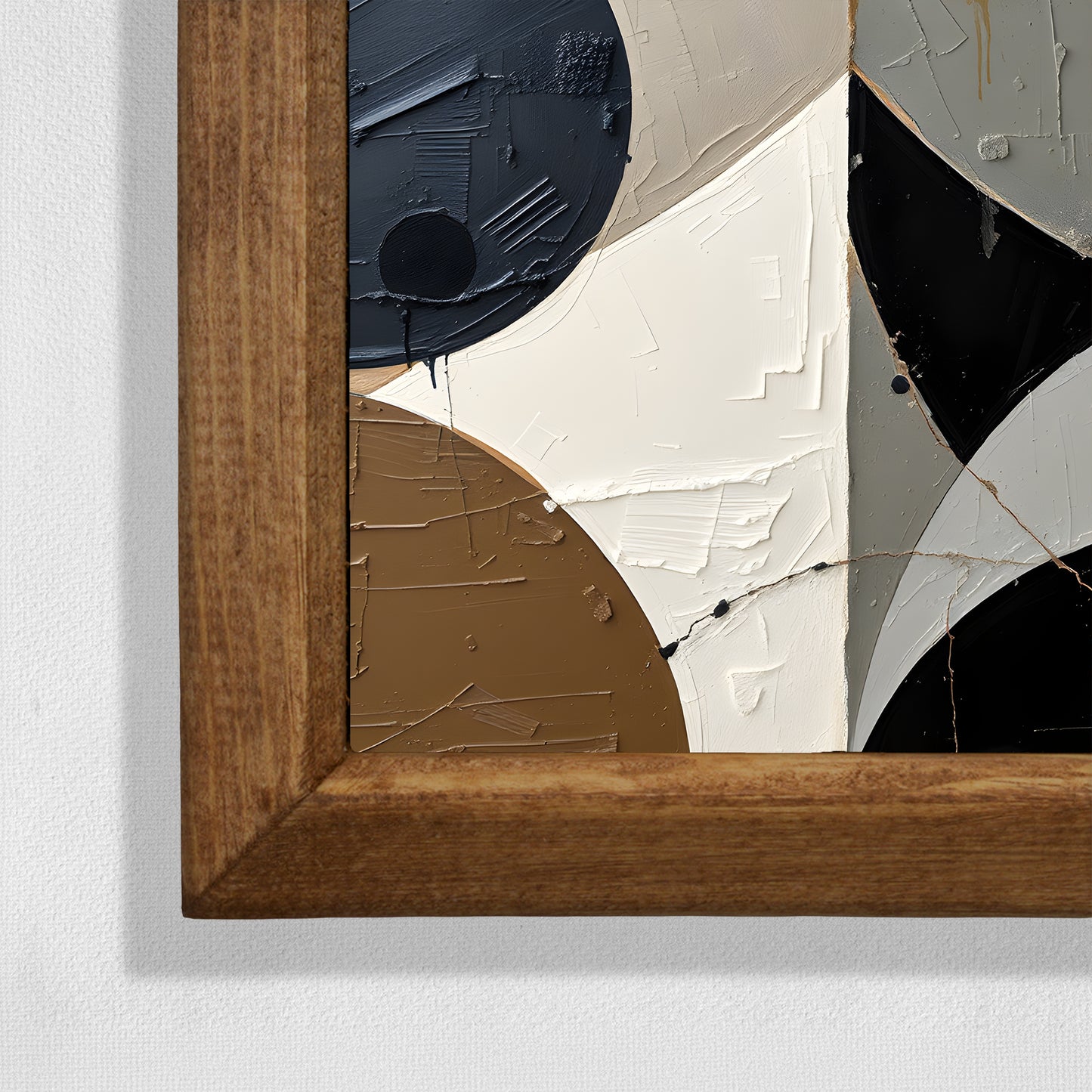 Abstract Echoes Natural Stone Wall Art
