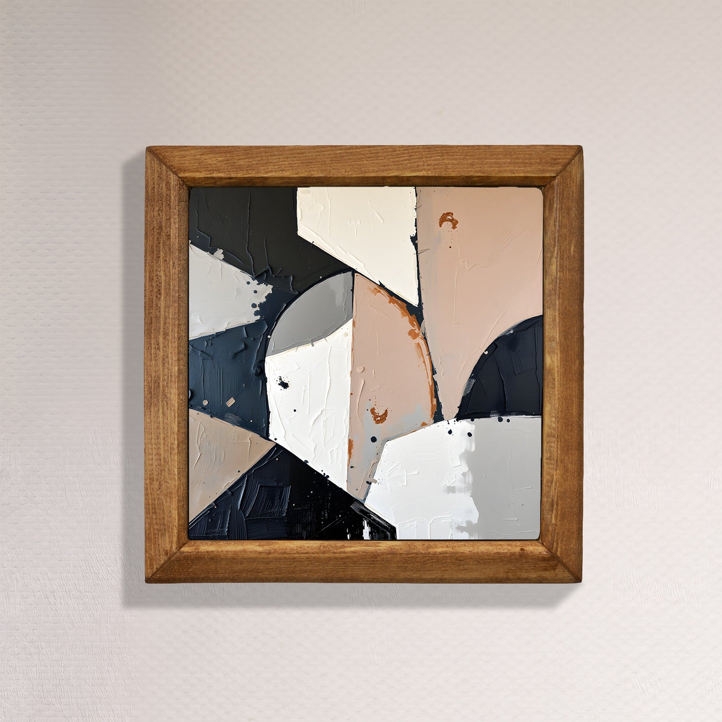 Modern Neutral Abstract Natural Stone Wall Art