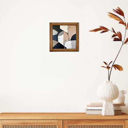Modern Neutral Abstract Natural Stone Wall Art
