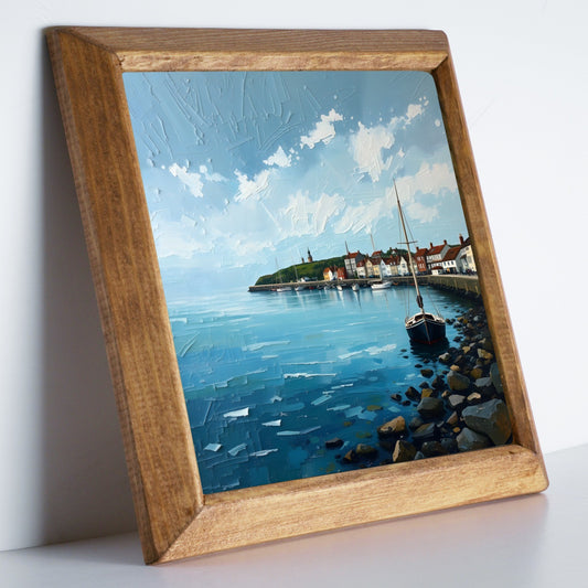 Peaceful Harbour Stone Wall Art