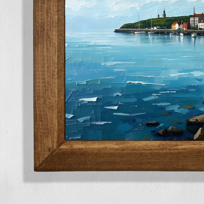 Peaceful Harbour Natural Stone Wall Art