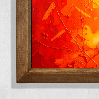 Red Sun Stone Wall Art