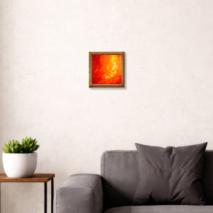 Red Sun Stone Wall Art